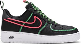 Кроссовки Nike Air Force 1 '07 Premium 'Worldwide Pack - Black Green Strike', черный ck7213 001 | black