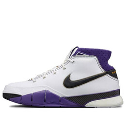 Кроссовки zoom kobe 1 protro Nike, белый aq2728-105 | white/black-varsity purple