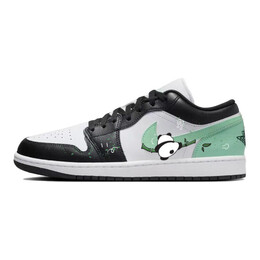 Баскетбольные кроссовки Air 1 Vintage Men Low-Top White/Green Jordan 553558-131(team10-攀爬熊猫) | green