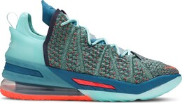 Кроссовки Nike LeBron James Family Foundation x LeBron 18 'We Are Family', бирюзовый cq9283 300 | teal