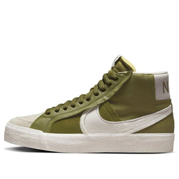 Кроссовки zoom blazer mid premium plus sb Nike, зеленый dr9144-300 | green/white