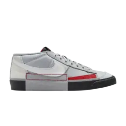 Nike Кроссовки Blazer Low Pro Club, цвет Wolf Grey University Red fj3694 002 | wolf grey university red