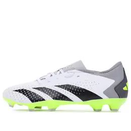 Кроссовки Predator Accuracy.3 Low FG Adidas, белый gz0014 | cloud white/core black/lucid lemon