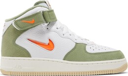 Кроссовки Nike Air Force 1 Mid QS 'Olive Green Total Orange', зеленый dq3505 100 | green