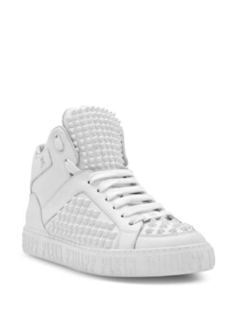 Philipp Plein кеды с заклепками-шипами, белый fadsusc0624ple005n | белый