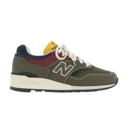 Кроссовки New Balance Aimé Leon Dore x 997 Made in USA Dark Moss Angora, зеленый u997aim | dark moss angora