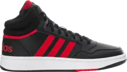 Adidas Кроссовки Hoops 3.0 Mid 'Black Scarlet', черный id9835 | black