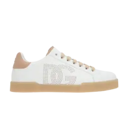 Кроссовки Dolce & Gabbana Portofino, цвет Perforated DG Logo - White Cream cs2277 a9u73 8z151 | perforated dg logo - white cream
