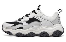 Кроссовки мужские толстые низкие белые/серые/черные Skechers 894244-bkgy