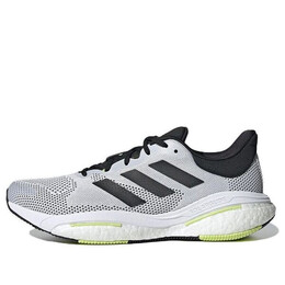 Кроссовки solarglide 5 Adidas, белый gx5472 | white/black