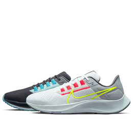 Кроссовки air zoom pegasus 38 le Nike, серый dj3128-001 | dark smoke grey/white/flash crimson/volt