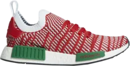 Кроссовки Adidas NMD_R1 STLT Primeknit 'Christmas', красный d96820 | red