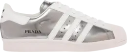 Кроссовки Adidas Prada x Superstar 'Silver Metallic', серебряный 2eg321 3l97 f0q9w | silver