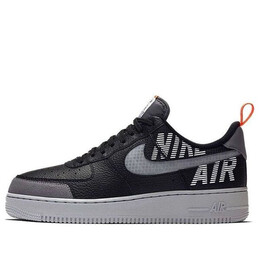 Кроссовки air force 1 низкие Nike, черный bq4421-002 | black/wolf grey-dark grey-total orange