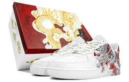 Мужские кроссовки для скейтбординга Nike Air Force 1, White cw2288-111(team113-白龙出海s-box) | white