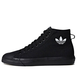 Кроссовки оригинальные nizza высокие Adidas, черный b41651 | black