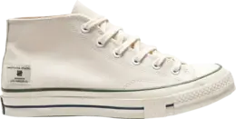 Converse Кроссовки Undefeated x Chuck 70 Mid 'Parchment Chive', кремовый a00670c | cream