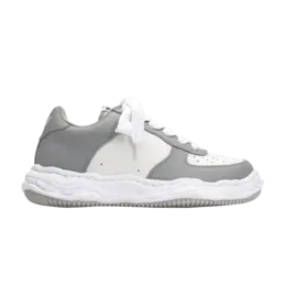 Кроссовки Maison Mihara Yasuhiro Wayne OG Sole Leather Low White Grey, серый a08fw706 wht gry | white grey