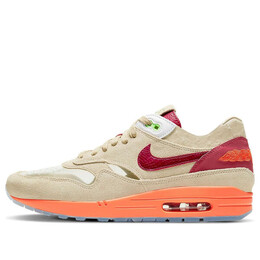 Кроссовки x clot air max 1 'kiss of death' 2021 Nike, мультиколор dd1870-100 | net/deep red/orange blaze
