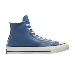 Кроссовки Converse Chuck 70 Leather High Lakeside Blue, синий a10550c | lakeside blue
