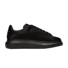 Кроссовки Alexander McQueen Oversized Sneaker Black Satin, черный 712133 w4ac0 1000 | black satin
