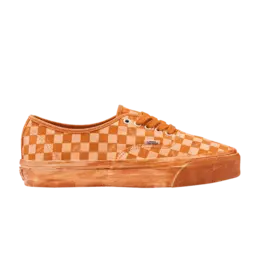 Кроссовки Vans Premium Authentic 44 Dip Dye Checkerboard - Marmalade Orange, оранжевый vn0007qz52k