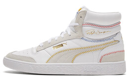 Кроссовки Puma Ralph Sampson Mid Stitch White/Grey/Yellow High Board Shoes 373340-02