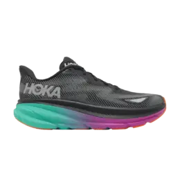 Кроссовки Hoka Clifton 9 GORE-TEX Black Electric Aqua, черный 1141470 fbcq