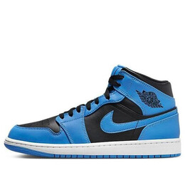 Nike Кроссовки Air Jordan 1 Mid 'University Blue Black', синий dq8426-401 | university blue/black
