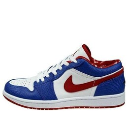 Nike Кроссовки Air Jordan 1 Retro Low 'East Side', белый 309192-161 | white/varsity red-varsity royal