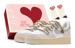 Мужские кроссовки для скейтбординга Nike Air Force 1, Light Brown cw2288-111(team88-冬日暖阳s-box) | light brown