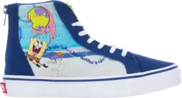 Кеды Vans SpongeBob SquarePants x Sk8-Hi Zip Kids Best Buddies 4 Life, разноцветный vn0a4buxyz0 | multi-color