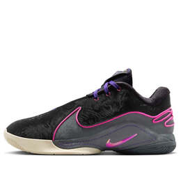 Кроссовки lebron 22 'blacklight' Nike, черный fz1094-001 | black/laser fuchsia/dark grey/field purple/guava ice/vapor green
