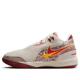 Кроссовки zoom lebron nxxt gen ampd 'cavaliers' Nike, белый fz7890-001 | light bone/university gold/team crimson