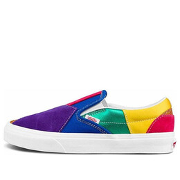 Кроссовки classic slip-on 'pride - patchwork' Vans, фиолетовый vn0a33tb44b | purple/green/yellow/red