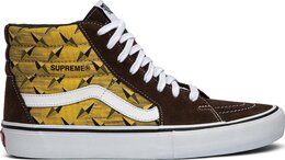Кеды Vans Supreme x Sk8-Hi Pro Diamond Plate Brown, коричневый vn0a45jdtee | brown