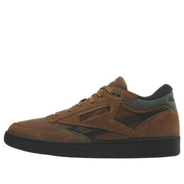 Кроссовки club c mid ii revenge 'collegiate brown varsity green' Reebok, коричневый 100034038 | collegiate brown / varsity green