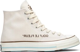 Кроссовки Converse Golf Le Fleur x Chuck 70 Hi Parchment Canvas, кремовый 163170c | cream