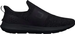 Кроссовки Under Armour Surge 3 Slip Triple Black, черный 3026506 002 | black