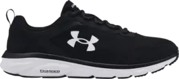 Кроссовки Under Armour Charged Assert 9 4E Wide Black White, черный 3024857 001 | black
