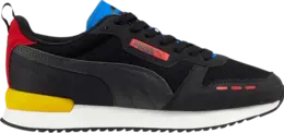 Кроссовки Puma R78 Black High Risk Red, черный 373117 38 | black