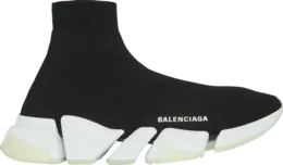 Кроссовки Balenciaga Speed 2.0 Sneaker Black Glow In The Dark, черный 654020 w2db8 1098 | black