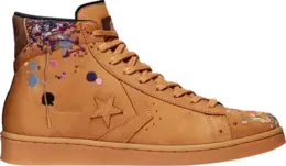 Кроссовки Converse Bandulu x Pro Leather High Paint Splatter - Flux, коричневый 169908c | brown