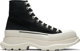 Кроссовки Alexander McQueen Tread Slick Boots Black White, черный 604254 w4l32 1070 | black
