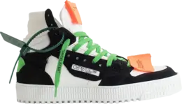 Кроссовки Off-White Off-Court 3.0 High White Black Green, белый omia065s22lea004 0155 | white