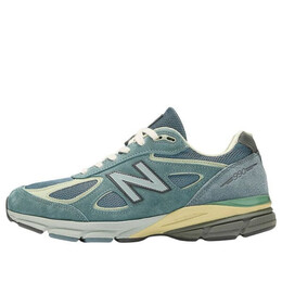 Кроссовки x auralee 990v4 made in usa 'dusty blue' New Balance, синий u990al4 | blue/white/cream