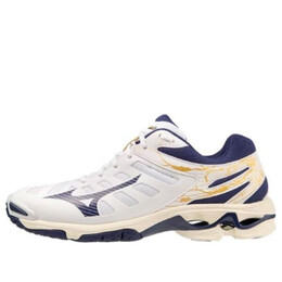 Кроссовки wave voltage 'white navy' Mizuno, белый v1ga216043 | white/yellow/navy