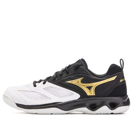 Кроссовки dynablite 'white black gold' Mizuno, белый v1ga212252 | white/black/gold
