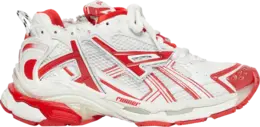 Кроссовки Balenciaga Runner Sneaker White Red, белый 677403 w3rb2 9060 | white