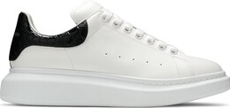 Кроссовки Alexander McQueen Oversized Sneaker Black Crocodile, белый 625162 whyb8 9061 | white